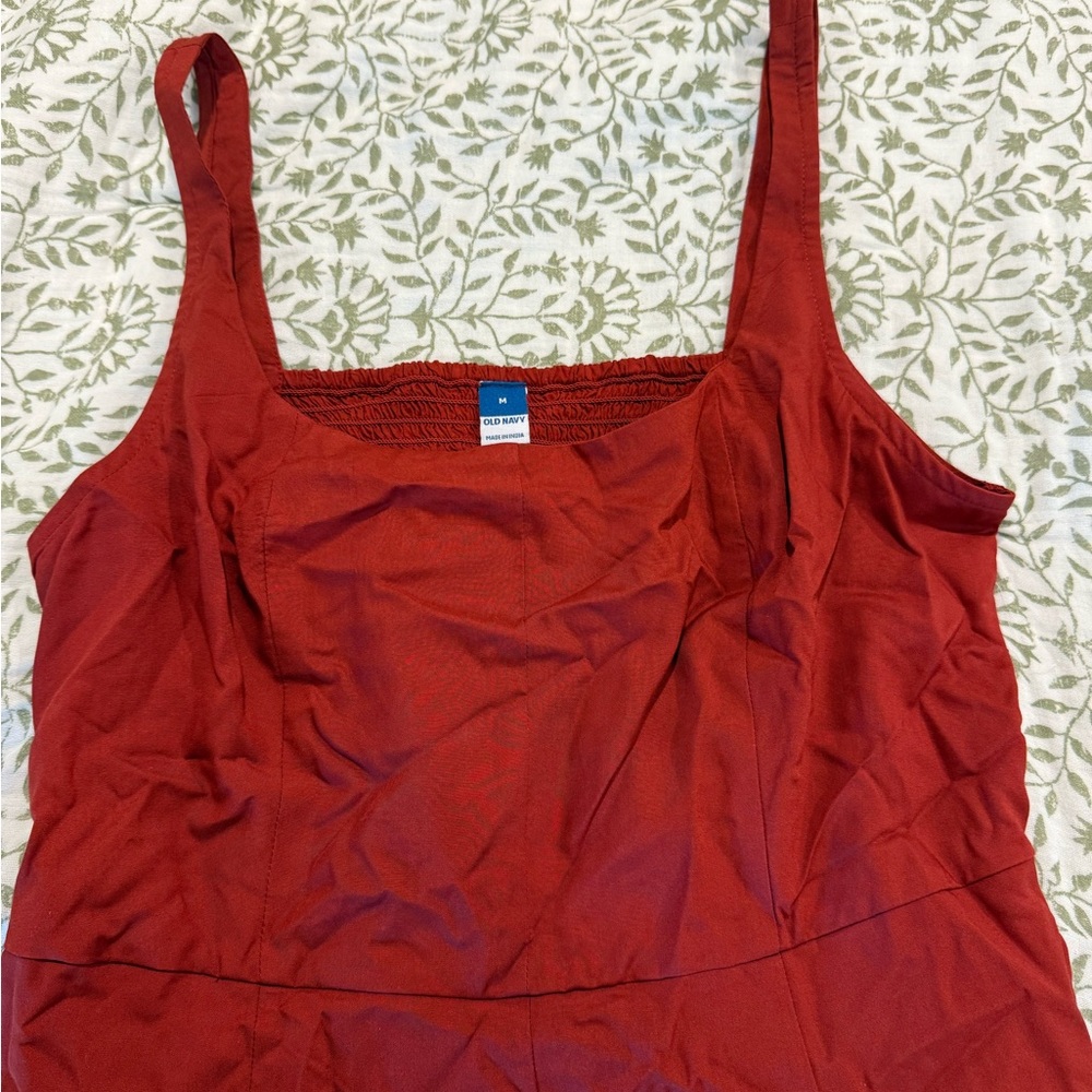 Red Sleeveless Dress - Picture 3 of 3